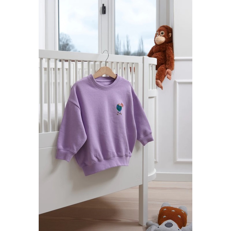 Sweatshirt THERE IS NO PLANET B lavender