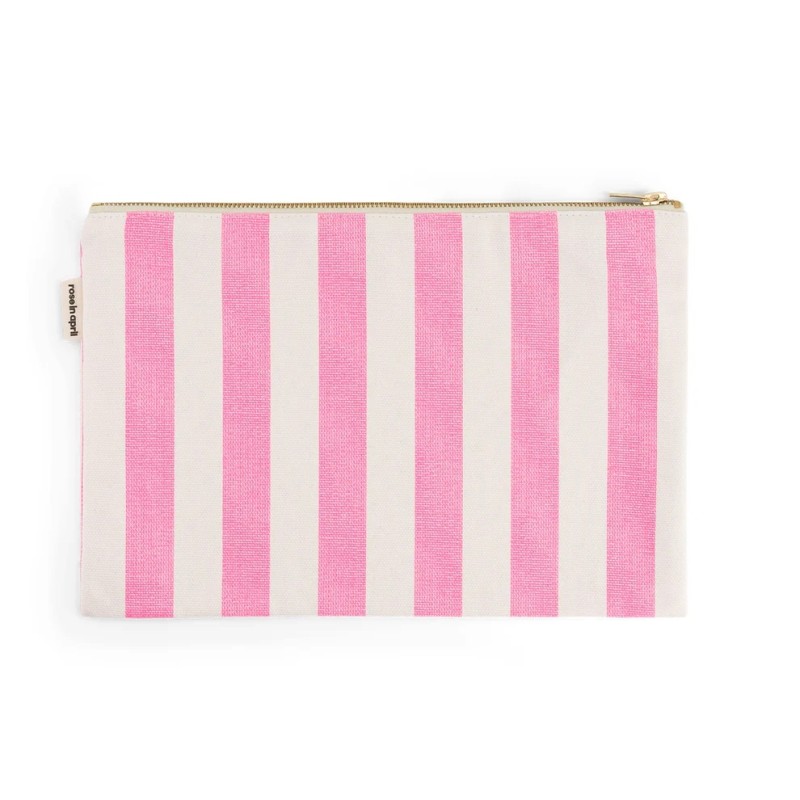 Pochette Lilli Stripes Ecru NeonPink