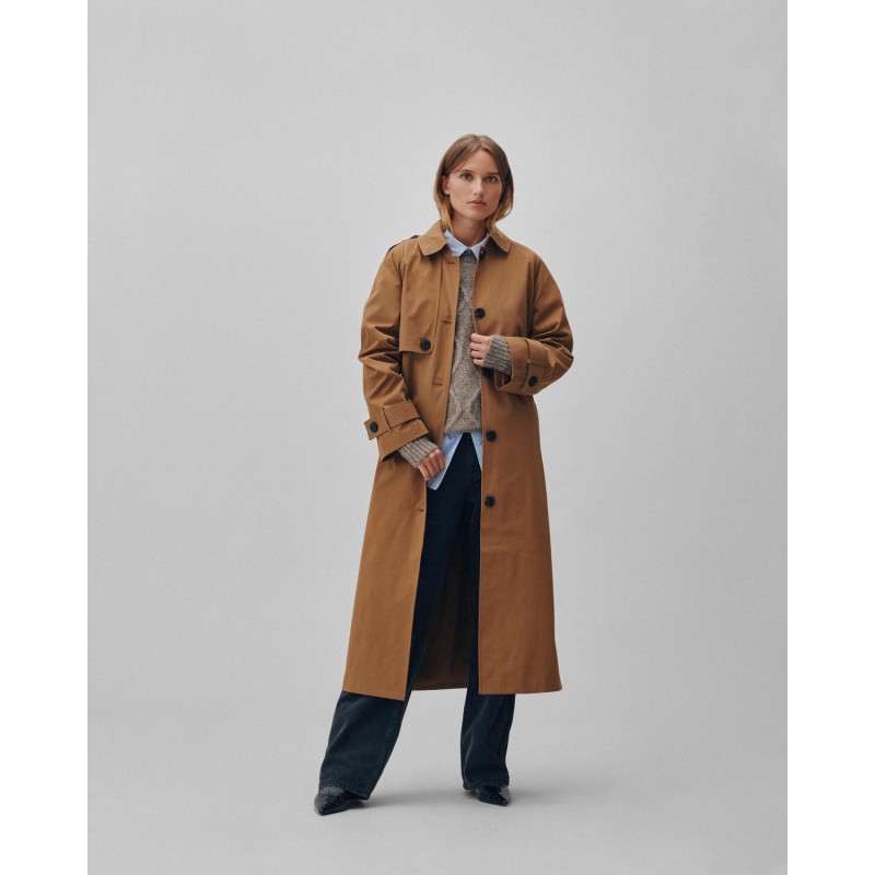 Viemelie L/S Trenchcoat - Rubber