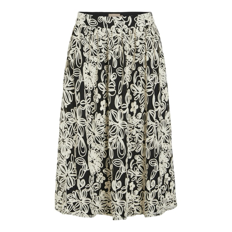 Vikala HW Midi Skirt - Meteorite