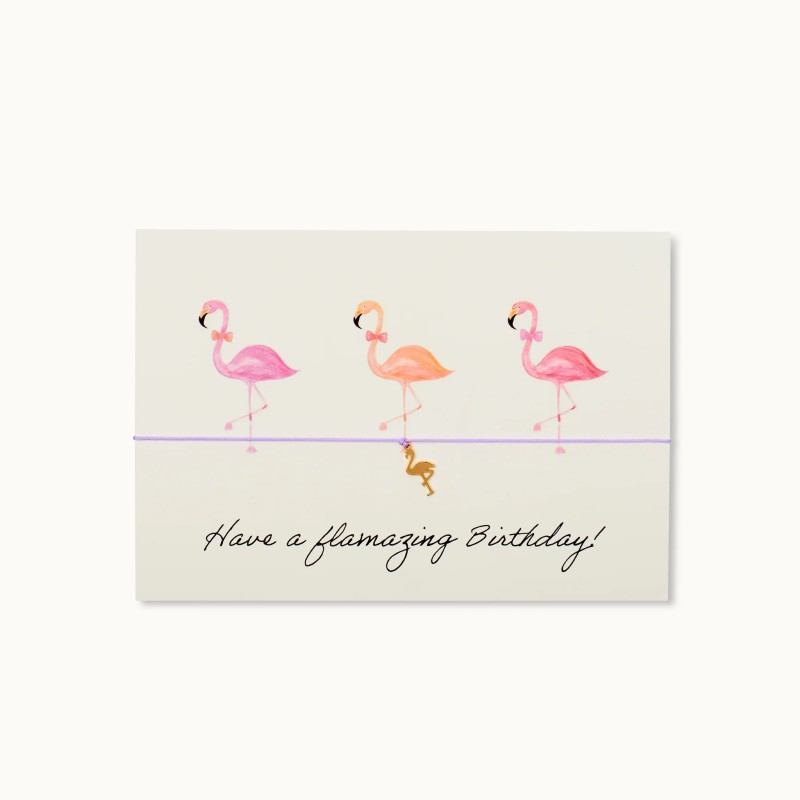 Armband-Karte: Have a flamazing Birthday!