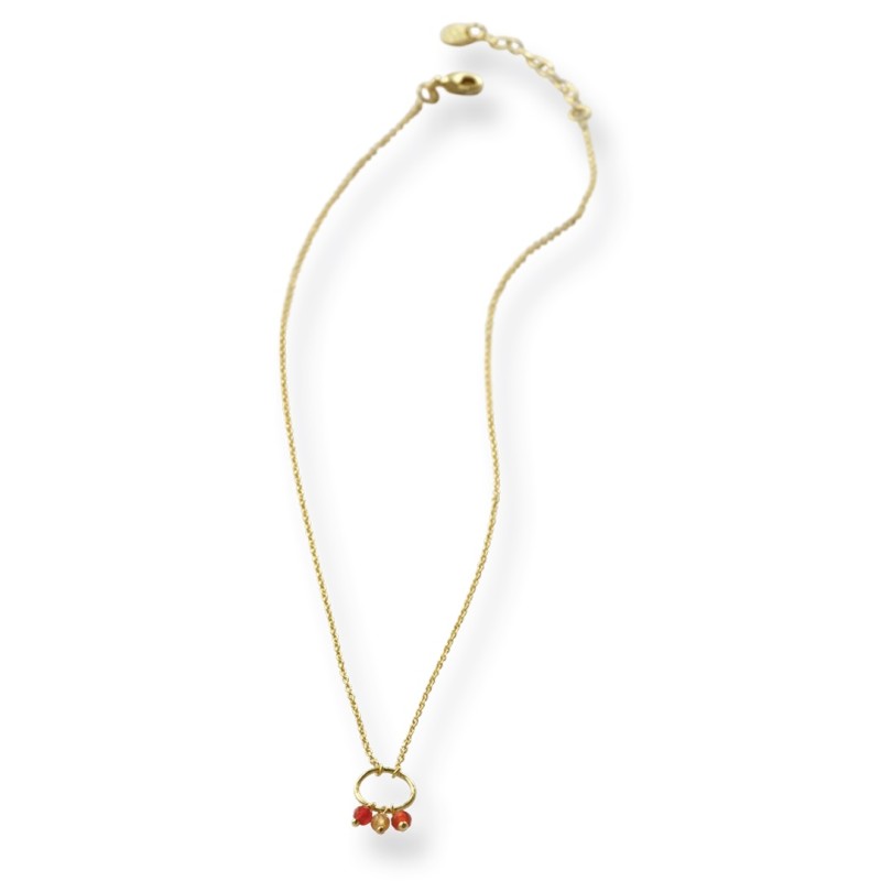 Sentiment Carnelian Citrine Necklace GP