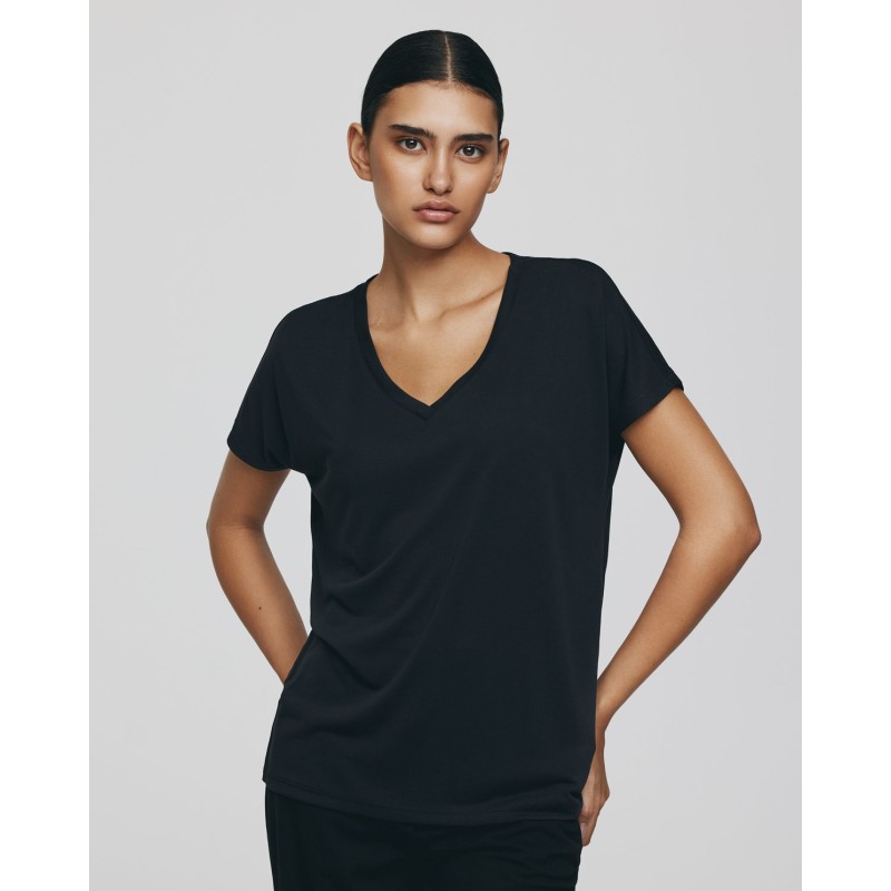 Fenya Modal - T-Shirt - Black